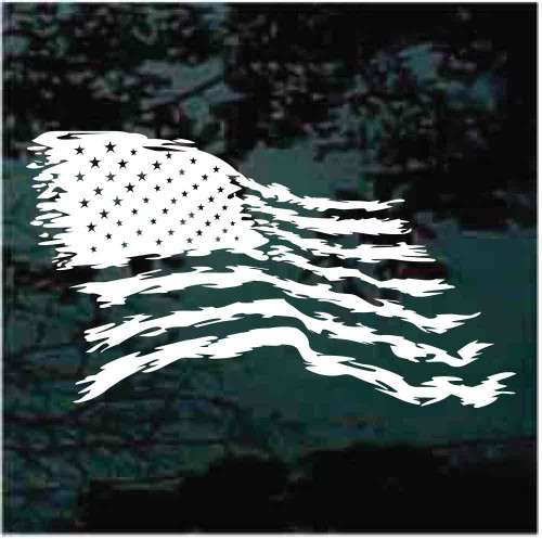 Tribal American Flag car window decals stickers