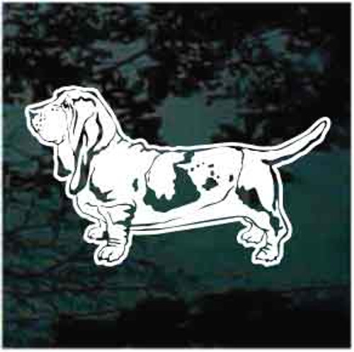 Basset Hound Car Decal