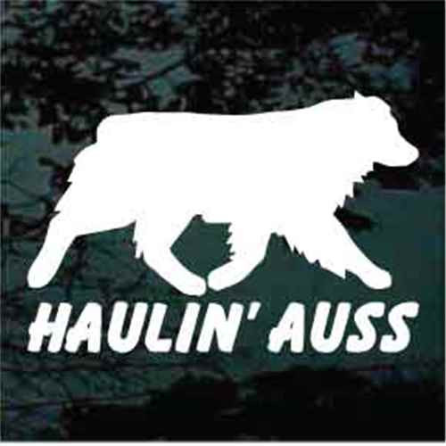 Haulin' Auss car window decals stickers