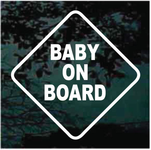 Baby on Board Sign, Car Decals and Stickers