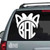 Kitty Ears Bow Monogram Car Decal Kitty Ears Bow Monogram Car Decal