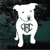 Sitting Pitbull Heart Monogram car window decals stickers