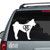 Akita Monogram car window decals Akita Monogram car window decals