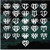 Akita Heart Monogram Letters Decals Akita Heart Monogram Letters Decals