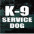 K-9 Service Dog Decals