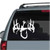 Deer Antlers With Duck & Fish Hook car decals stickers