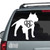 Standing Pitbull Heart Monogram car decals stickers