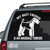 Beat Friend Airedale Terrier car window decals