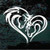 Horse Heads Horse Heart Decals