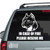 Fire Rescue Amstaff Head car decals stickers