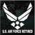 Retired US Air Force car window decals stickers