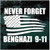 Never Forget Benghazi American Flag decals stickers