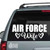 Air Force Wife With Hearts decals stickers