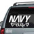 Navy Wife With Hearts decals stickers