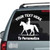 Cowboy Riding Gaited Horse car decals stickers