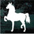 Hackney Horse Prancing Silhouette Decals