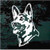 Handsome German Shepherd Head car window decals stickers