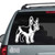 Cute Boston Terrier Puppy car decals stickers