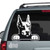 Doberman Peeking Doggie In The Window Car Decals
