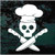 Chef Skull With Knives Crossed car window decals stickers