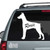 Doberman With Name car decals stickers