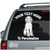 Sitting Labradoodle car decals stickers