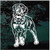 Rottweiler Wearing Spiked Collar car window decals stickers