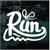 Run Running Shoe Window Decals