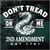 Don't Tread On Me 2nd Amendment decals stickers