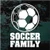 Soccer Ball Soccer Family car window decals stickers