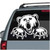 Angry Grizzly Bear car window decals stickers