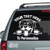 Rottweiler Peeking Out The Window car decals stickers
