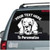Weimaraner Peeking car window decals stickers