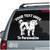 Energetic Shiba Inu car decals stickers
