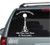 Soldier M16 Memorial Front View car window decals stickers