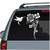 Hummingbird With Stemmed Flowers car window decals stickers
