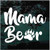 Mama Bear With Paw Print decals stickers