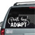 Don't Buy Adopt car decals stickers