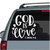 God is Love 1 John 4:8 Bible Verse car window decals stickers