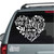 There Is No One As Holy As The Lord Heart car window decals