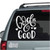 God Is Good With Hearts car window decals God Is Good With Hearts car window decals