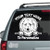 Goldendoodle Peeking Doggie In The Window Car Decals