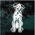 Dalmatian Dog Sitting Window Decals Dalmatian Dog Sitting Window Decals