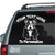 Mature English Bulldog car decals stickers