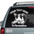 Happy Bull Terrier Down car decals stickers