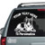 Bull Terrier Laying Down car decals stickers