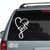 Faith Heart car window decals