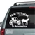 Vintage Horse Drawn Carriage car decals stickers