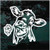 Cow Head With Flower Window Decals Cow Head With Flower Window Decals
