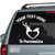 Buck Deer & Doe Heart car window decals stickers